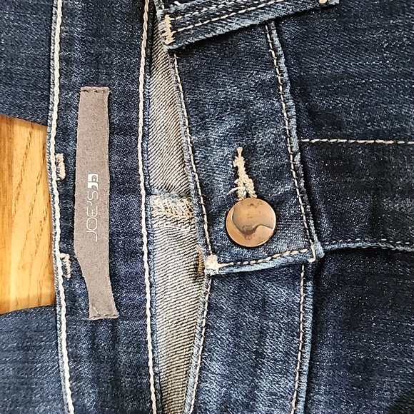 Joes Jeans The Provocateur Petite Fit Blue Capri Crop Low Risa - Picture 4 of 11